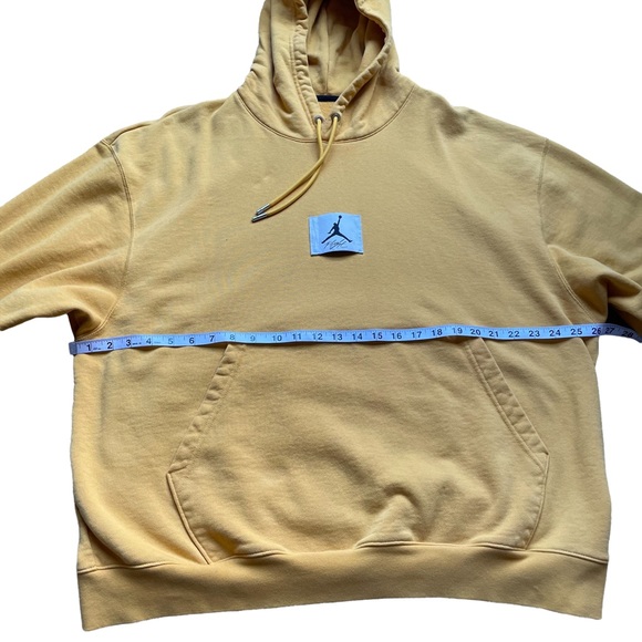 Nike Men’s Yellow Air Jordan Essentials Statement Fleece Hoodie 2XL - Picture 9 of 13